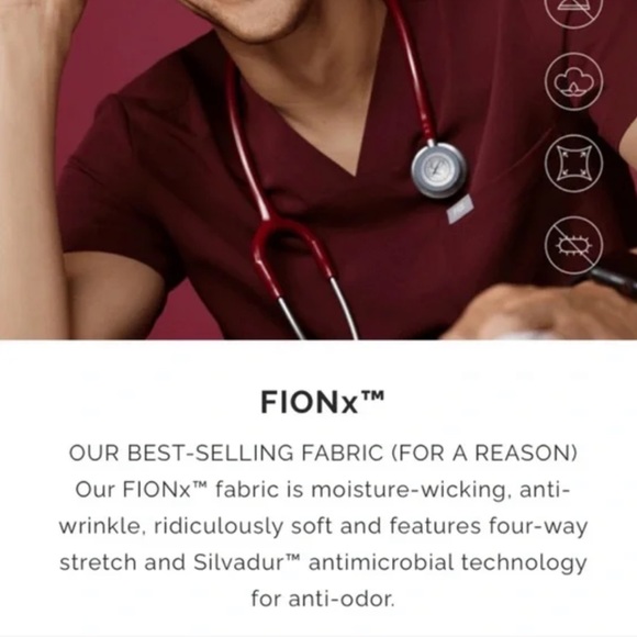 NWT Figs Scrub Safety Green FREEx Fionlite Rafaela top size S - Picture 2 of 10